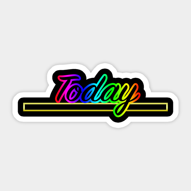 Today Sticker by lenn